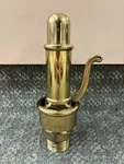 + American Steam Gauge And Valve Mfg Vintage 8" Brass Relief Whistle. Fixed Price $200.00.