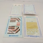 Lot 4 Microscale Train Ho Decal Rta Freight Cars Sante Fe Central New Jersey. Fixed Price $17.56.