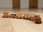 Montgomery Schoolhouse Vintage Wooden Toy Train 6 Piece Set Hand Made Vermont. Fixed Price $20.00.