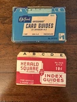 Vintage Oxford Card Guides 25 Division A-z Herald Square Index. Fixed Price $19.99.