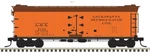 Atlas Scale 40' Rebuilt Wood Reefer (2-RAIL) Delaware Lackawanna Western #7051. Fixed Price $88.99.