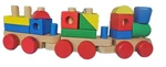 Melissa & Doug Stacking Train Classic Wooden Toddler Toy 16 Pcs. Fixed Price $18.00.
