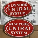 Two-microscale #10006 New York Central System (die Cut, Embossed) 8 Inch. Fixed Price $13.99.