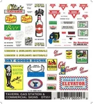 New Woodland Train Decal Sheet Taverns/gas Station Signs DT551. Fixed Price $12.74.