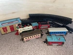 New Bright Dickensville Railroading No. 171L Train Set. Fixed Price $20.00.