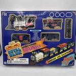 Royal Blue 19 Piece Aa Battery Operated Train Set Box Brand New. Fixed Price $17.99.