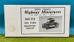 Ho Scale Jordan Highway Miniatures Kit #360-213 125 Ford Roadster Pick-up. Fixed Price $19.00.