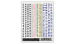 Woodland Scenics DT502 Dry Transfer Decals - Beton & Windsor Letters. Fixed Price $8.49.