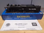 Bachmann 51526 Ho Rio Grande Prairie 2-6-2 Steam Loco & Tender #74 Needs Repair. Fixed Price $99.99.