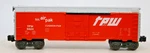 Vintage 1980 Lionel Tpw Box Car 6-9424 Gauge 1:48 Scale Freight Orange White. Fixed Price $27.59.