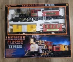 The Great American Express Train Set Smoking Engine New Bright No 6080 Toy State. Fixed Price $64.96.