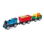 Hape Battery Powered Engine Set Colorful Wooden Train Operated. Fixed Price $47.55.