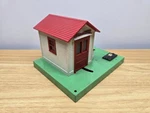 Works Classic 145-17 Automatic Gateman Station Postwar Lionelville Train. Fixed Price $30.00.
