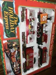 New Bright 1996 Holiday Express Musical Train 22 Piece Set No 0181 Vintage. Fixed Price $85.00.
