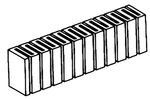 Woodland Scenics ST14409B Sub Terrain, Bulk Riser, 4" (8-PACK). Fixed Price $35.99.