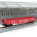Micro-trains Scale 46030 Burlington 50FT Fishbelly Side Drop End Gondola 82188. Fixed Price $18.99.