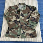 Vintage Us Military Bdu Coat Mens Small Woodland Camo Hot Weather Old Ironsides. Fixed Price $34.99.