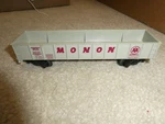 Vintage Scale American Flyer Monon 24127 Gondola Car W/ Pikemaster #3. Fixed Price $17.00.