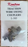 Kemtron, L-505, Traction Couplers, Brass And Steel, 1 Pair, Ho, Nos, Repackaged. Fixed Price $6.50.