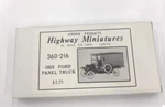 Highway Miniatures 360-216 Ho 1925 Ford Panel Truck Kit. Fixed Price $16.99.