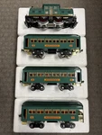 + Mth Standard Tinplate Dark Green No. Electric Passenger Set PS.2 10-1188-1. Fixed Price $899.99.