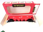 Tyco T344B:249 Burlington Route (c.b.&q) Hopper Car Red Boxed E2. Fixed Price $11.95.