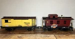 New Bright Scale Boxcar Rio Grande Sp 246 973 & Northwestern Caboose 398. Fixed Price $36.99.