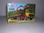Kibri #B-10080 Mercedes Wheel Cab W/log Trailor & Crane Built-up H.o. 1/87. Fixed Price $59.99.