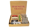 Vintage Hafner Trains Set W/ Locomotive 1010, Refrigeration Car, Track, & Box. Fixed Price $229.99.