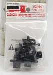 Caboose Industries 5202S Ho/s .190" Travel Sprung Ground Throws (pack Of 5). Fixed Price $17.00.
