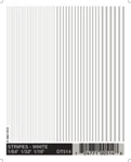 New Woodland Train Decal Sheet Stripes White 1/64-3/16" DT514. Fixed Price $11.34.