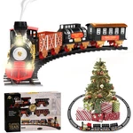 Large Electric Christmas Train Tracks Set Lights Sound Smoke Kids Toy Tree Decor. Fixed Price $79.99.