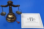 Rare Porcelain Hinged Trinket Box Scale Of Justice W/gavel Nib Midwest Cannon. Fixed Price $390.00.