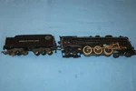 American Flyer #322AC Hudson Steam Locomotive & Tender. Runs Smokes Well. Fixed Price $129.95.