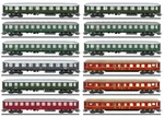 Marklin 00766 Tinplate 12 Piece Dsb Fs Db Bb Dsg Passenger Coach Set Ho Scale. Fixed Price $475.00.