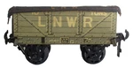 1920'S Carette For Bassett-lowke 0-GAUGE Lnwr Tin Lithographed Covered Wagon. Fixed Price $65.00.