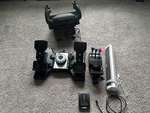 Flight Setup - Speaker, Honeycomb Aeronautical Yolk Logitech Rudder & Throttle. Fixed Price $249.99.