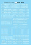 Microscale Decals 90251 Ho 1/87 White Stencil Gothic Alphabet Letters Numbers. Fixed Price $9.99.