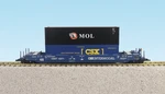 Usa Trains R17130 G Csx Intermodal Car With Containers #2. Fixed Price $237.39.