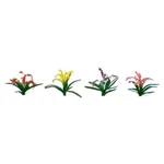 Jtt Ho Flower Plants 3/8IN Red Pink Yellow Purple. Fixed Price $14.98.