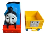 Mattel 2013 Thomas The Tank Engine & Cargo BCV71 Blue Train Toy Set. Fixed Price $11.05.