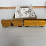 2 Athearn Ho Mkt #47150, Katy 40 Foot Box Car, Sliding Doors. Fixed Price $32.00.