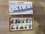 Rklin Ho #0203 Die Cast Railroad Figures, Nib Old Stock West Germany Workmen. Fixed Price $139.99.