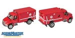Walthers Scenemaster 949-11931 Ho Int'l 4300 Ems Ambulance Red. Fixed Price $19.99.