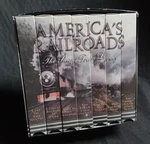 America's Railroads The Steam Train Legacy Marathon Music & Video 7-TAPE Vhs Set. Fixed Price $14.99.