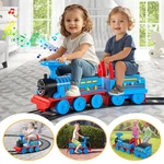 Black/blue 6V Electric Kids Ride On Train 1-3YEARS Toddler Toys With Track,music. Fixed Price $139.90.