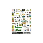 Woodland Scenics Dry Transfer Decal Signs Product Logos DT570. Fixed Price $7.69.