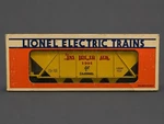 Lionel Gauge 6-19930 Railroad Club Four-bay Hopper Original Box. Fixed Price $19.99.