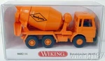 Wiking New Ho 1/87 Scale Man 3-AXLE Readymix Cement Mixer Truck Orange Finish. Fixed Price $23.99.