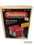 Learning Curve Woodtown Fire Station, Trains, Building Blocks, Lights And Sounds. Fixed Price $24.99.